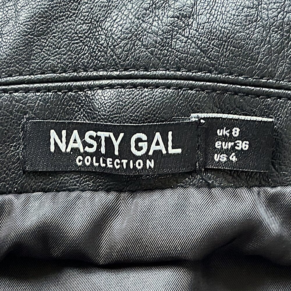 Nasty Gal X Jaydee Blanca Faux Leather Moto Jacket – NEW - Picture 10 of 14